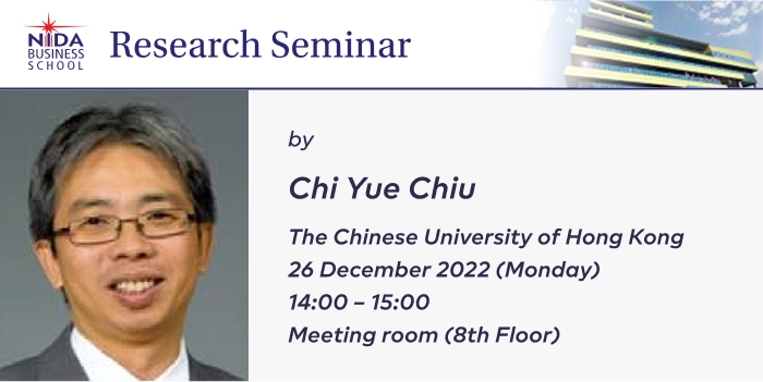 A Converation with Chi Yue Chiu: Developing New Fields of Investigation in Management and A Converation with Ying-Yi Hong: Setting Up, Managing, and Making Use of Behavioural Research Labs