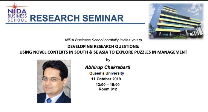 Developing Research Questions: Using Novel Contexts in South & SE Asia to Explore Puzzles in Management